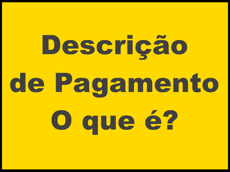 Descrição de Pagamento