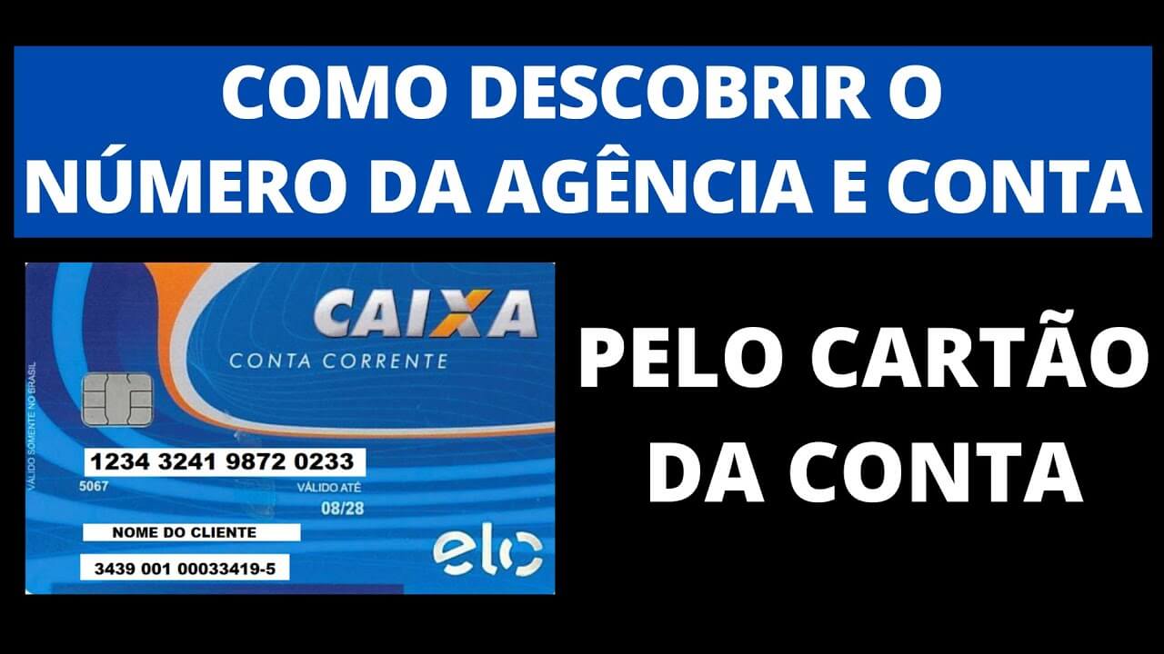 Onde fica o numero da conta no cartão?